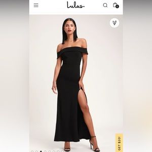 Lulus black gown